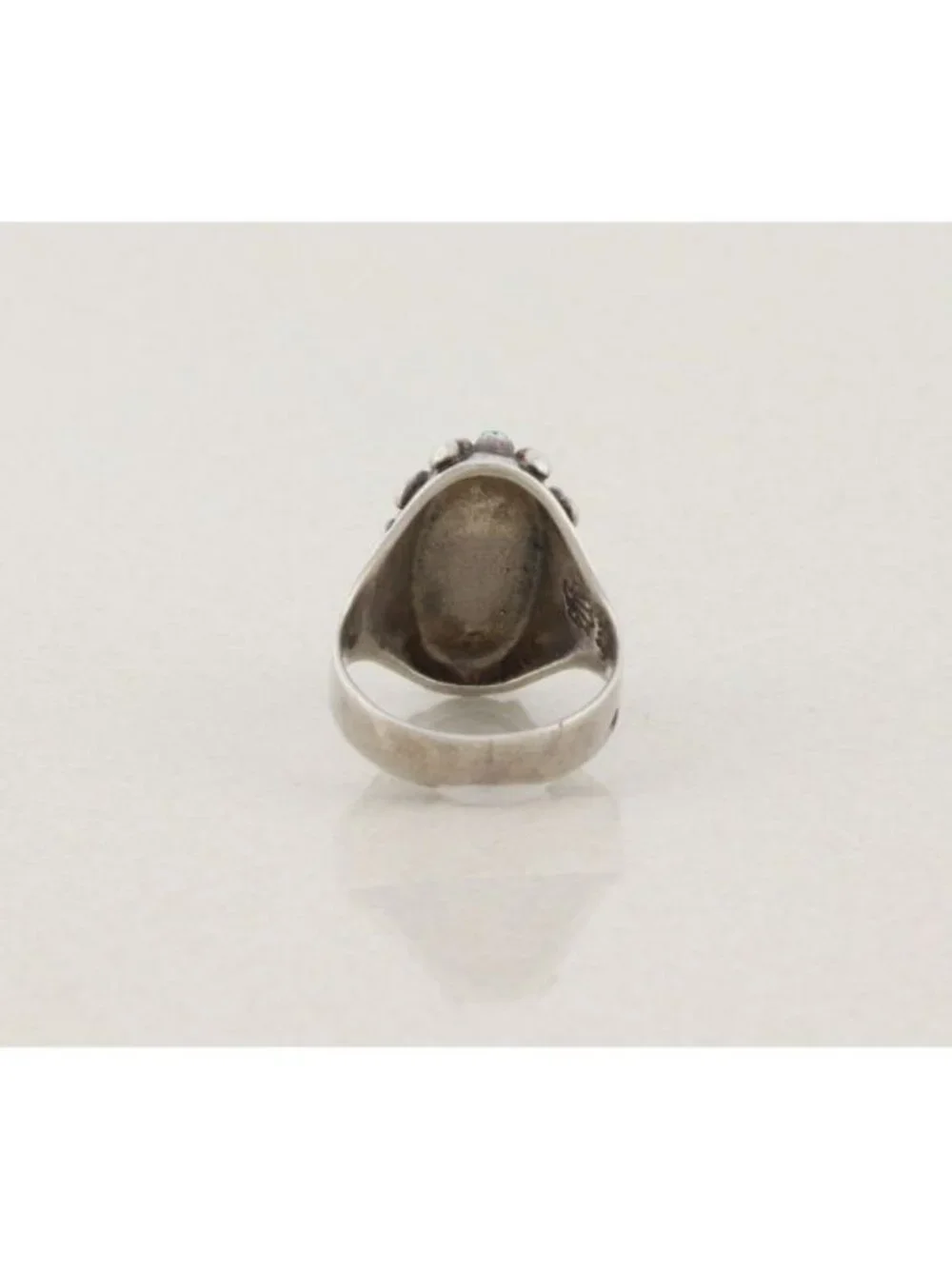 Men's Sterling Silver Turquoise Ring Size 12 Mens Ring